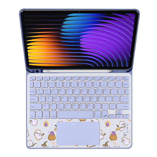 iPad / Android Tab Wireless Keyboard Flipcover - Spooky Cat