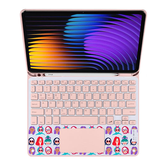 iPad / Android Tab Wireless Keyboard Flipcover - Cute Sweety Faces