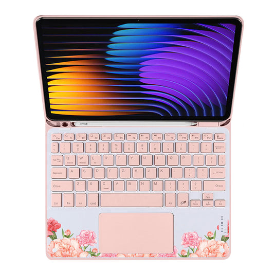 iPad / Android Tab Wireless Keyboard Flipcover - January Carnation
