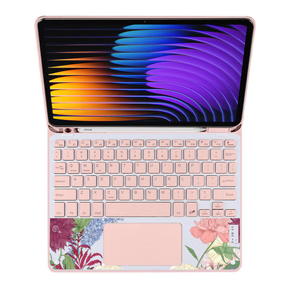 iPad / Android Tab Wireless Keyboard Flipcover - July Delphinium