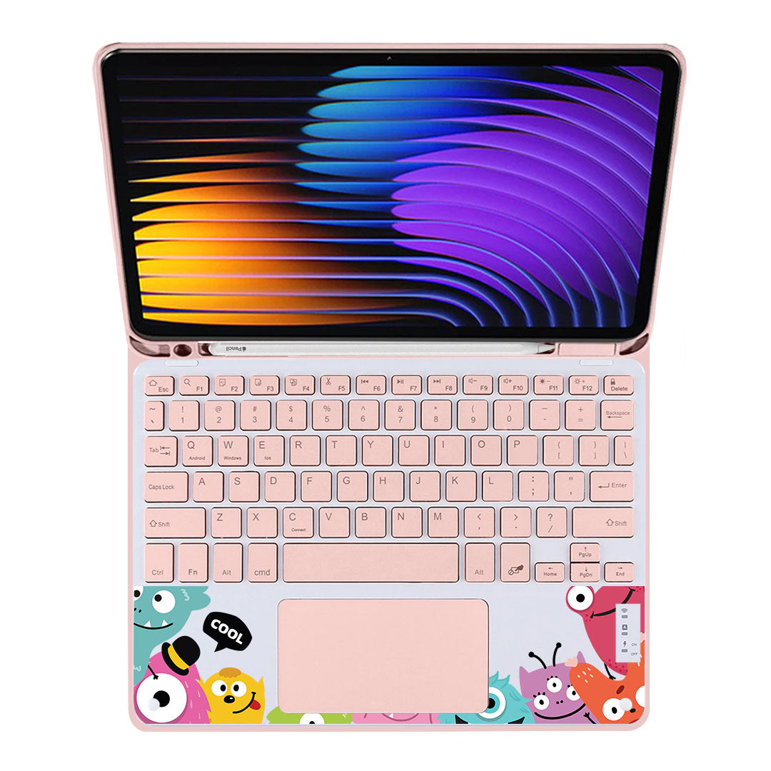iPad / Android Tab Wireless Keyboard Flipcover - Little Monster