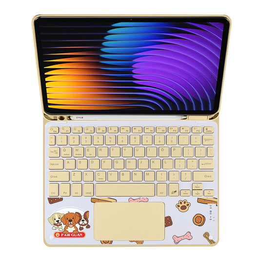 iPad / Android Tab Wireless Keyboard Flipcover - Pawguan Dog