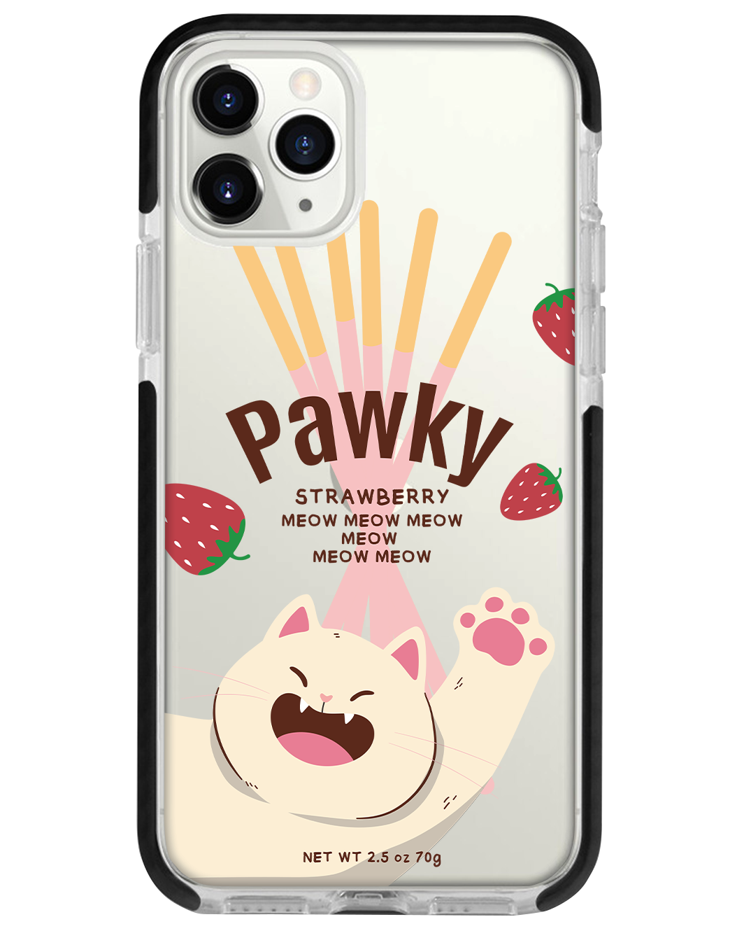 iPhone Rearguard Bumper -  Pawky Cat