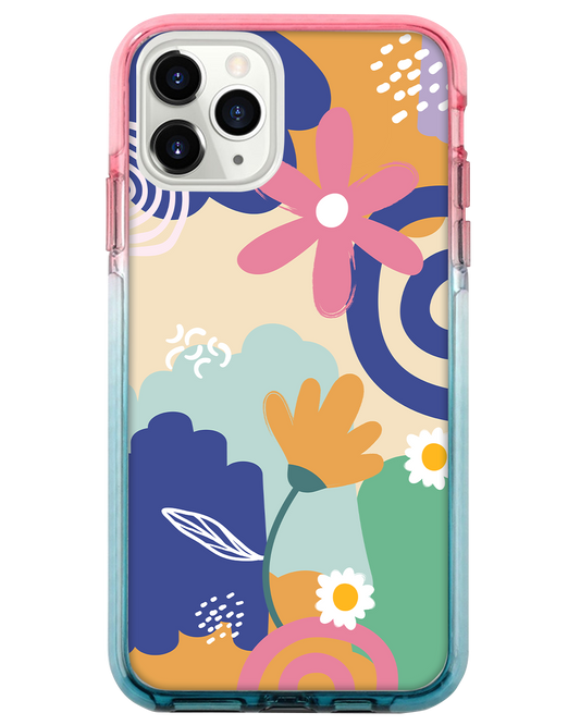 Ombre Bumper Case -  Abstract Flower 1.0