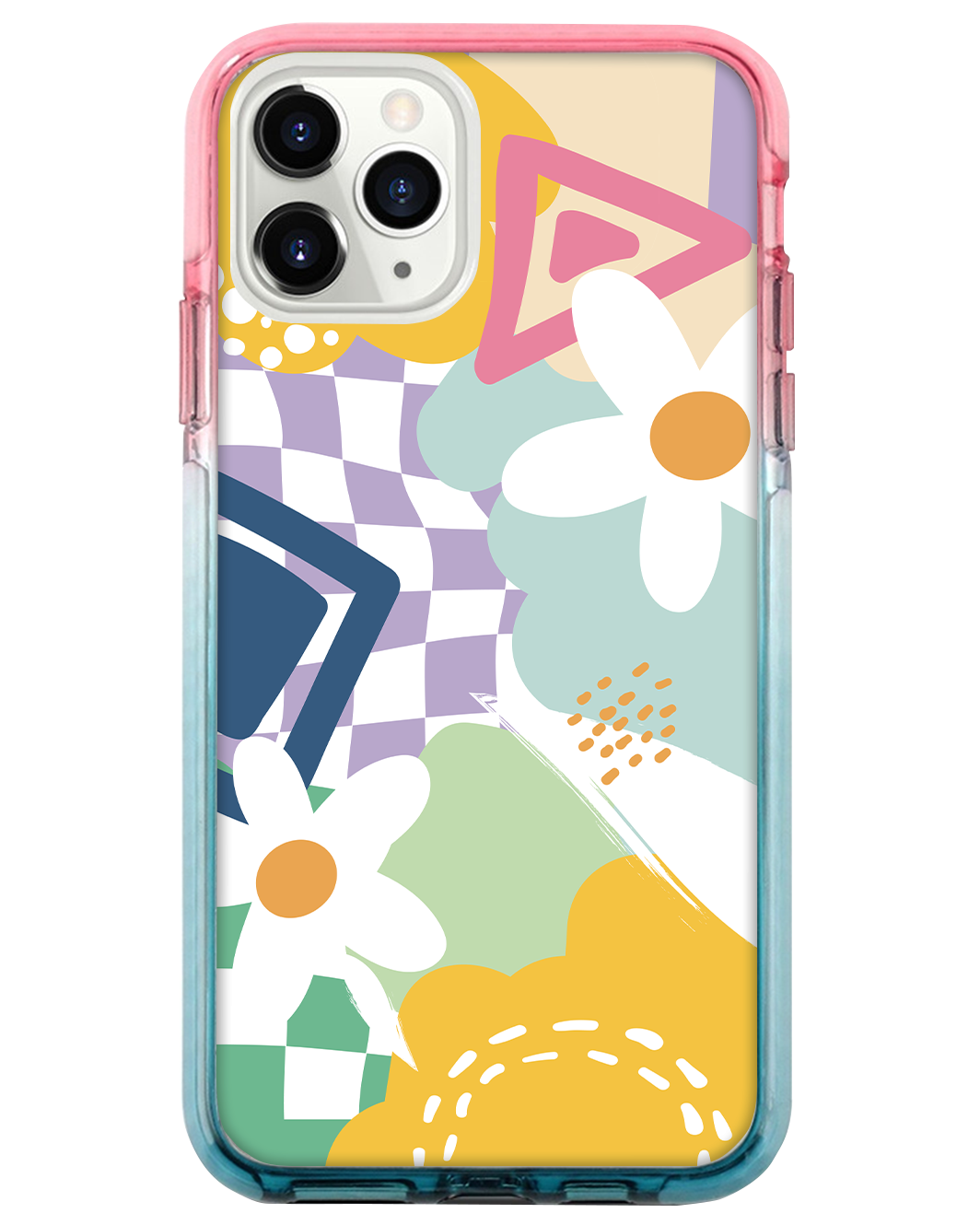 Ombre Bumper Case -  Abstract Flower 2.0