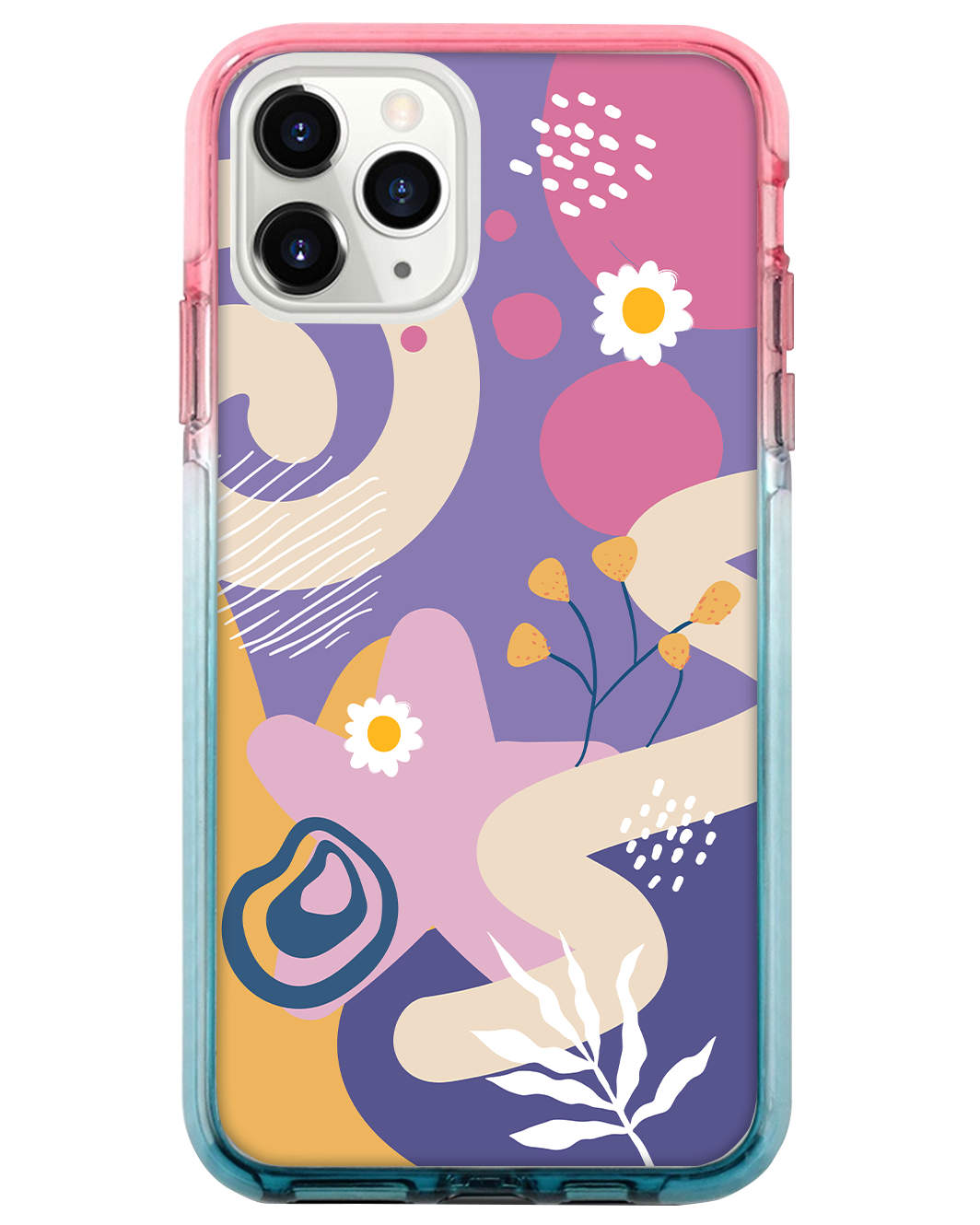 Ombre Bumper Case -  Abstract Flower 3.0