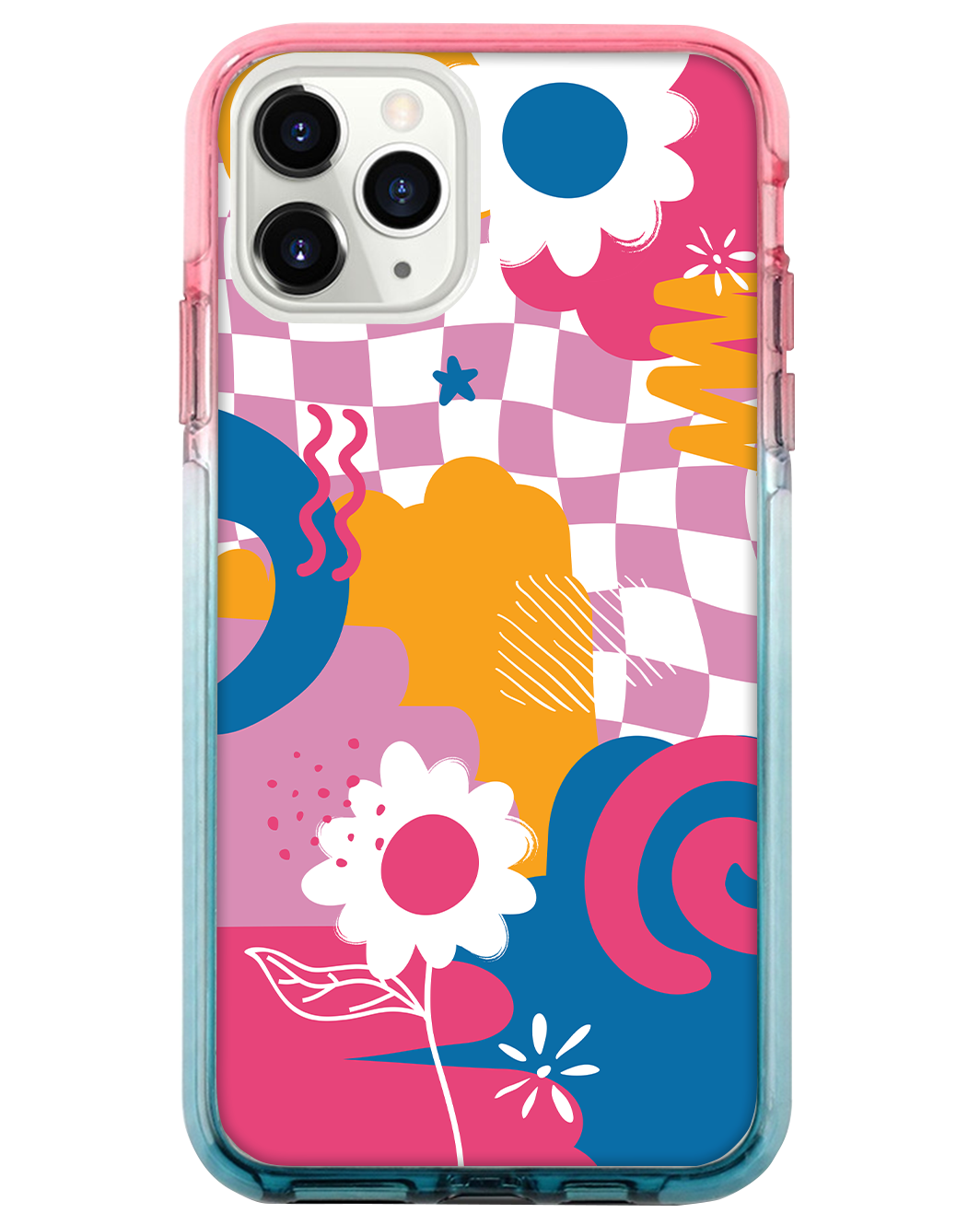 Ombre Bumper Case -  Abstract Flower 5.0