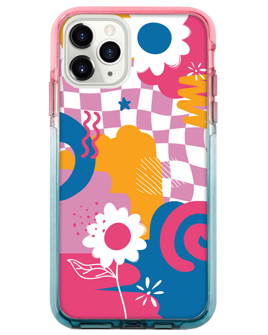 Ombre Bumper Case -  Abstract Flower 5.0