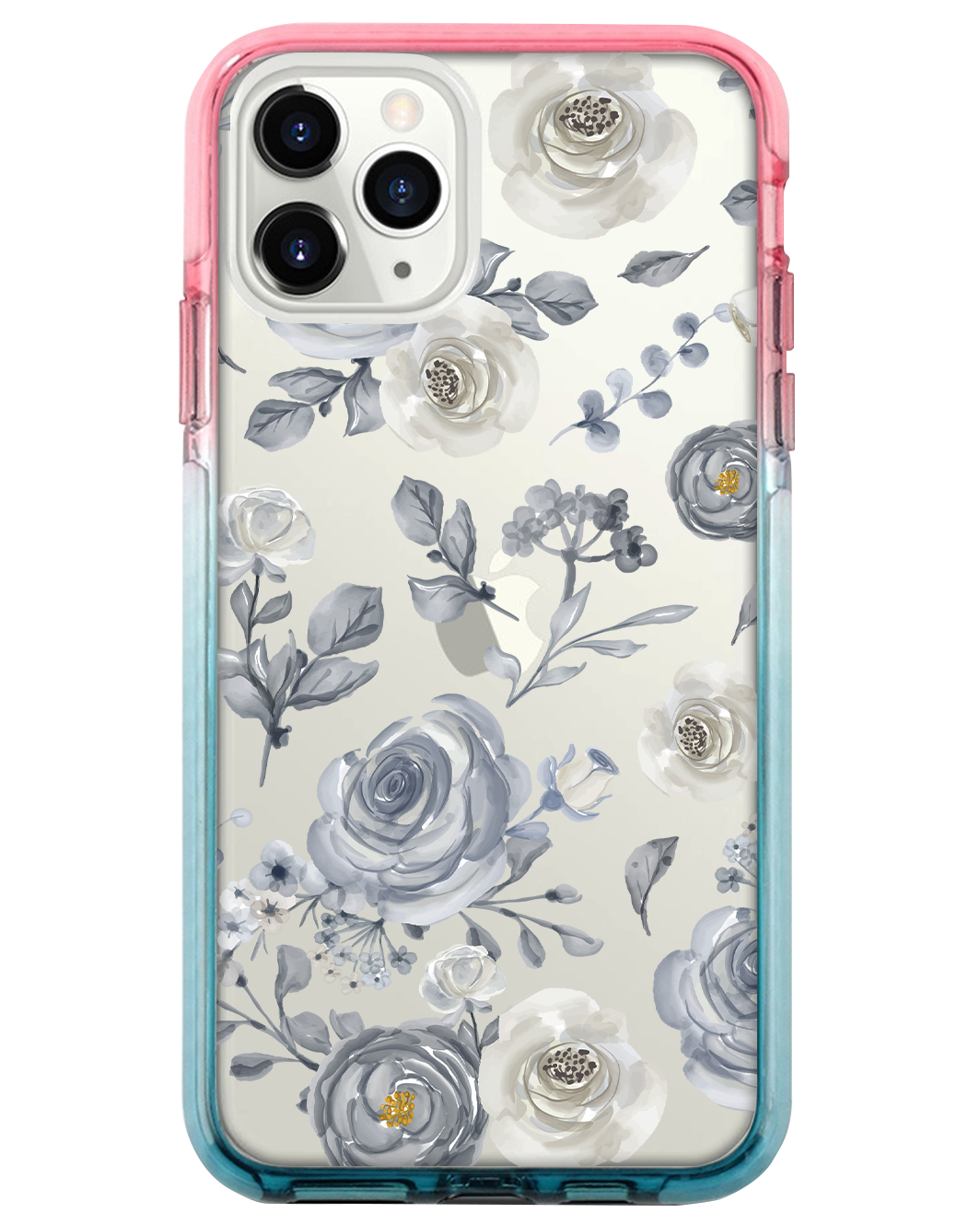 Ombre Bumper Case - Blue Rose