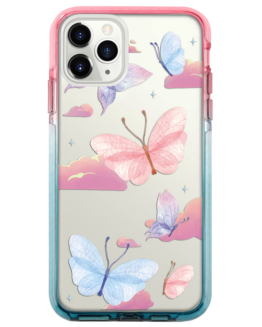 Ombre Bumper Case - Butterfly & Clouds