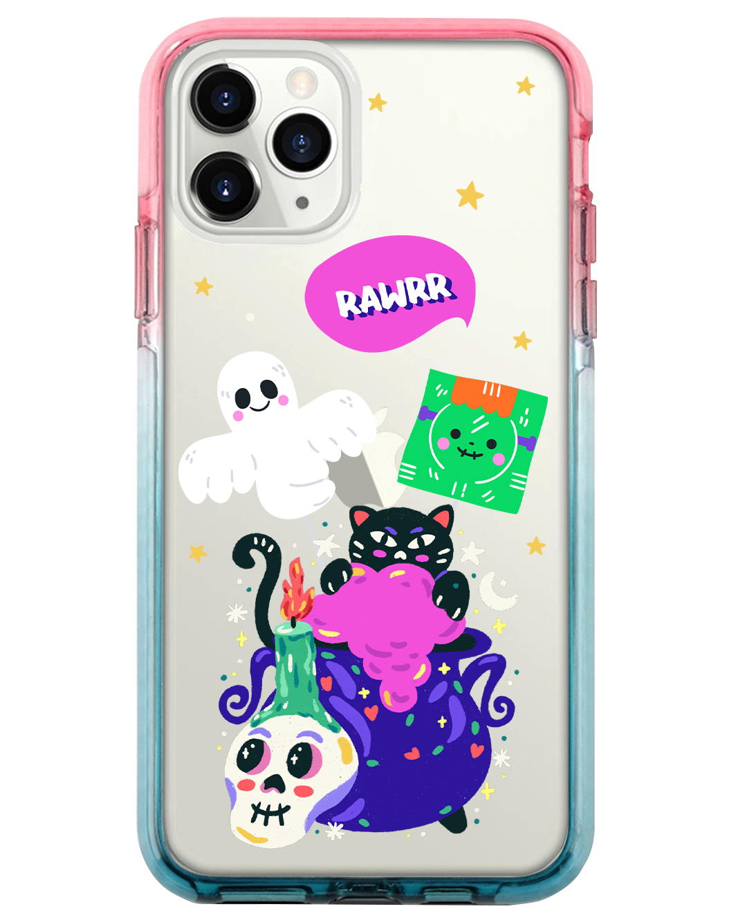 Ombre Bumper Case - Cat Monster