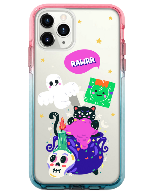 Ombre Bumper Case - Cat Monster