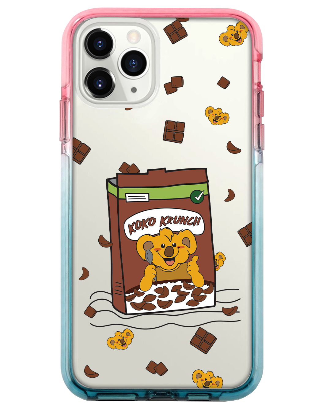 Ombre Bumper Case - Choco Cereal