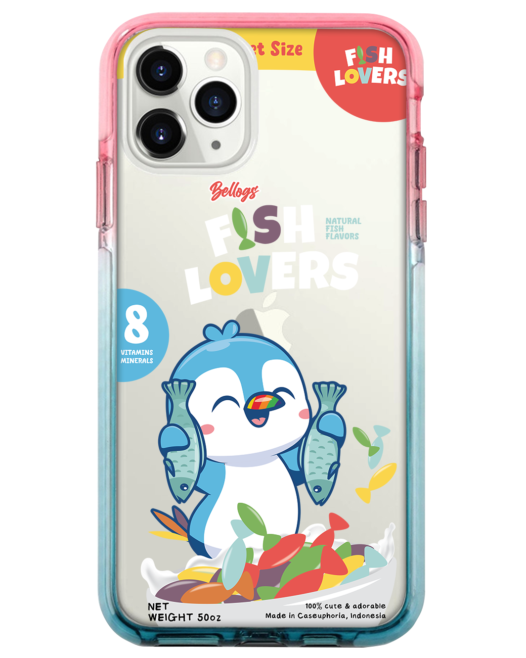 Ombre Bumper Case - Fish Lovers