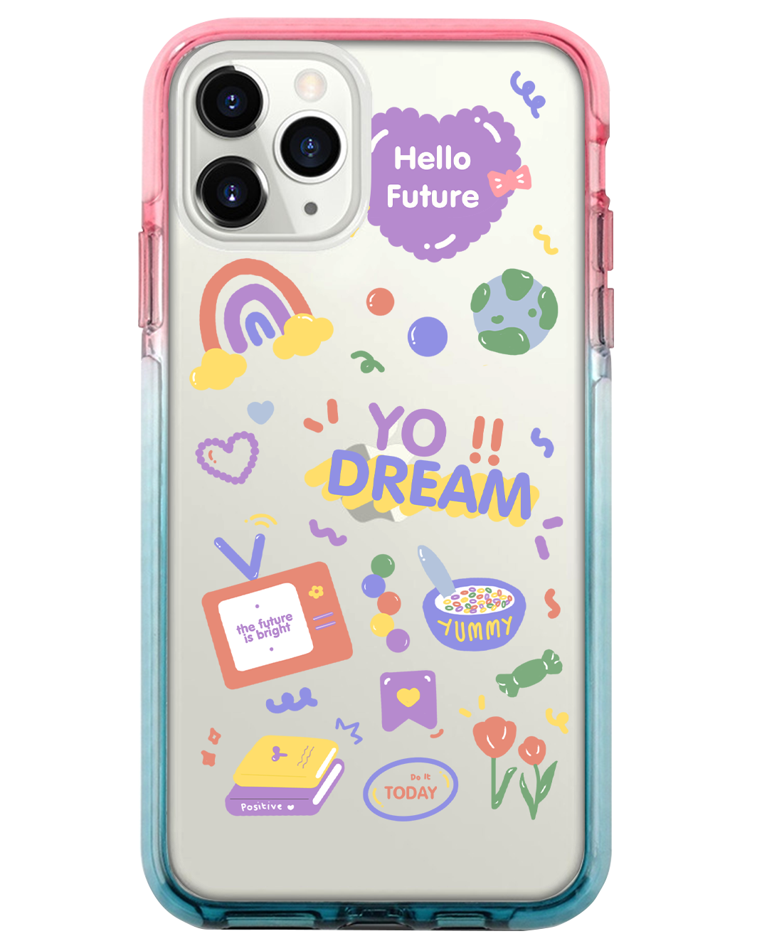 Ombre Bumper Case - Hello Future