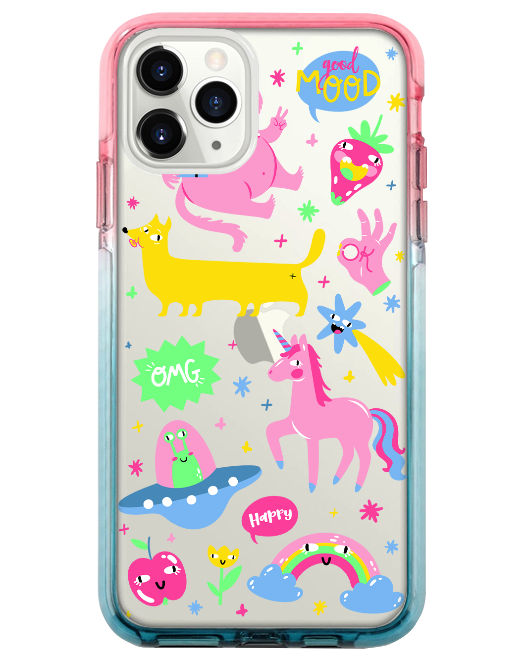 Ombre Bumper Case - Monster Say Good Mood