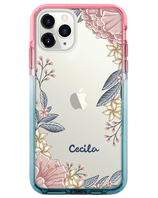 Ombre Bumper Case - Pink Florals