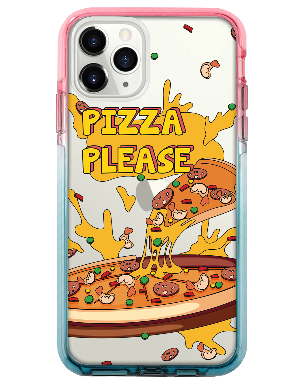 Ombre Bumper Case - Pizza Please