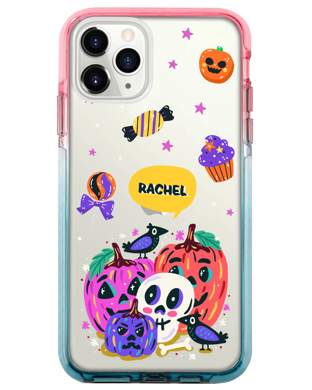 Ombre Bumper Case - Pumpkin Monster