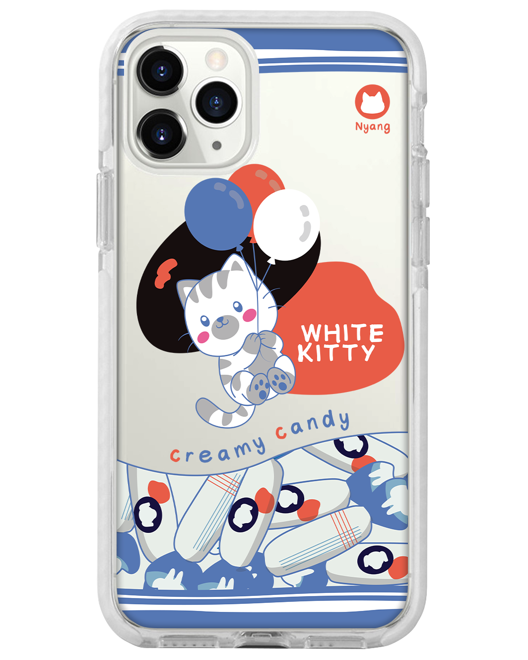 iPhone Rearguard Bumper -  White Kitty