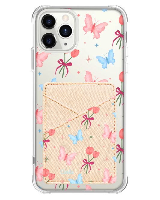 iPhone Phone Wallet Case - Coquette Butterfly