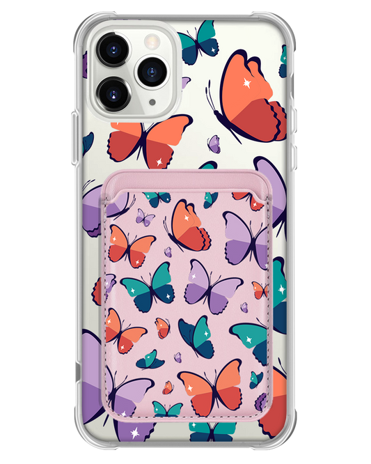 iPhone Magnetic Wallet Case - Butterfly