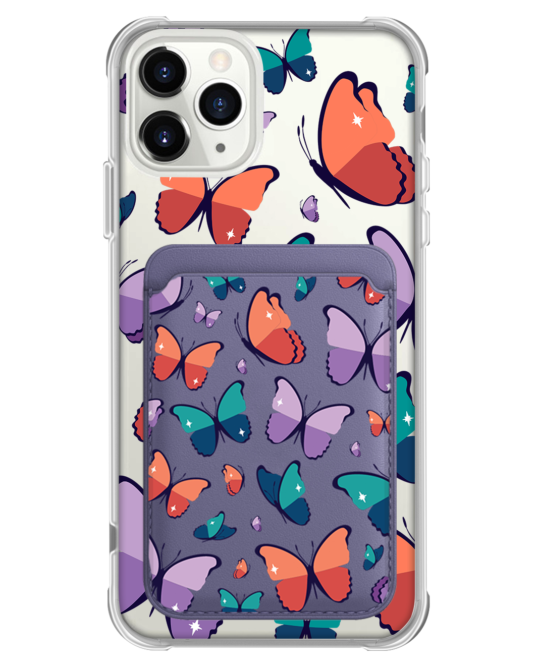 iPhone Magnetic Wallet Case - Butterfly