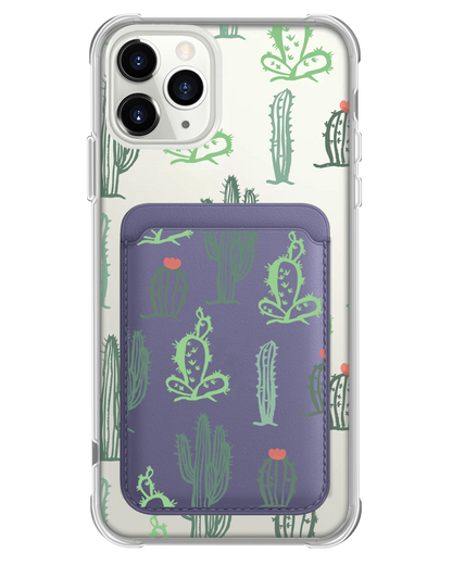 iPhone Magnetic Wallet Case - Cactus