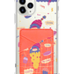 iPhone Phone Wallet Case - Candy Doodle