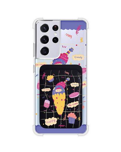 Android Magnetic Wallet Case - Candy Doodle