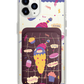 iPhone Magnetic Wallet Case - Candy Doodle