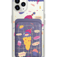 iPhone Magnetic Wallet Case - Candy Doodle