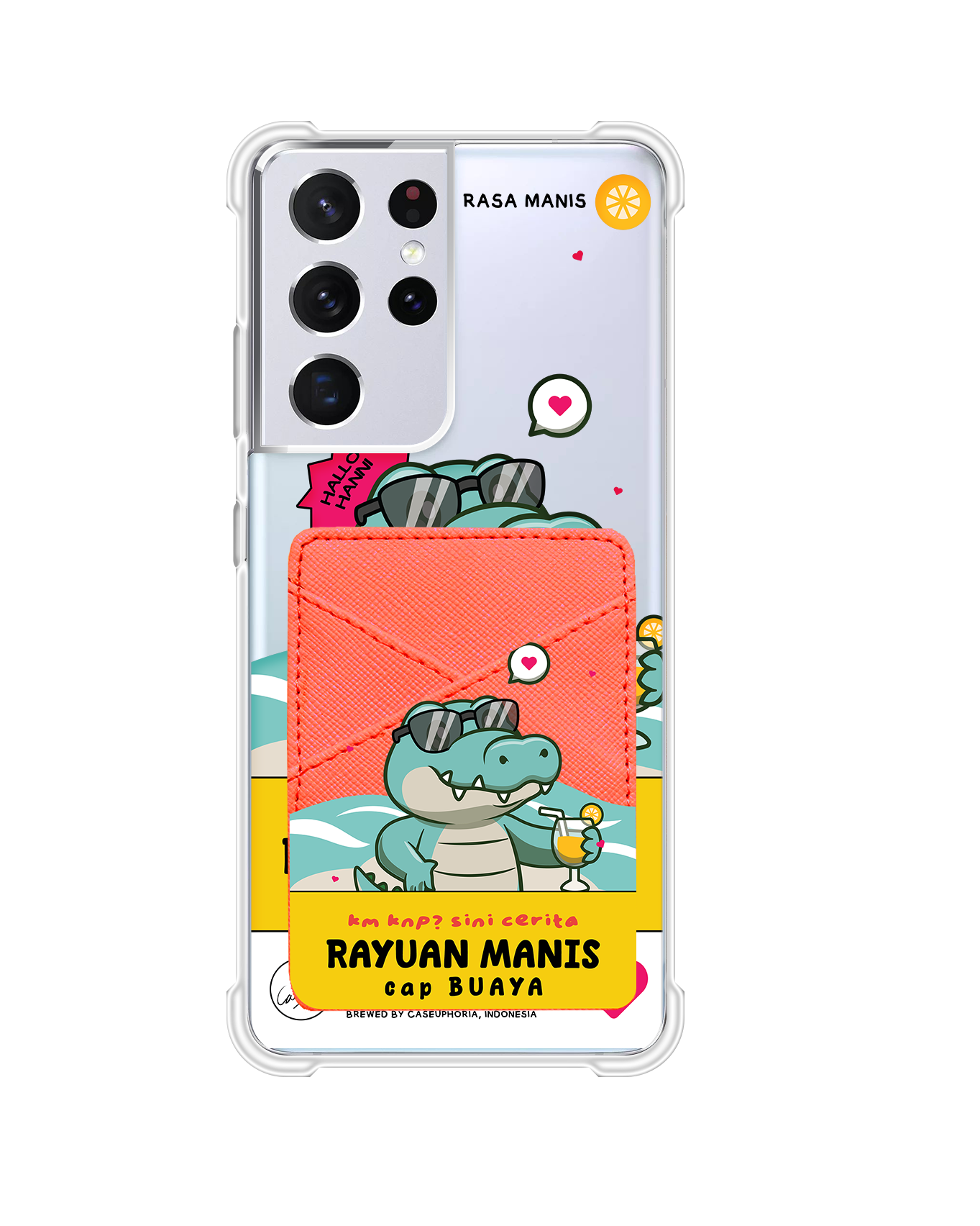 Android Phone Wallet Case - Cap Buaya