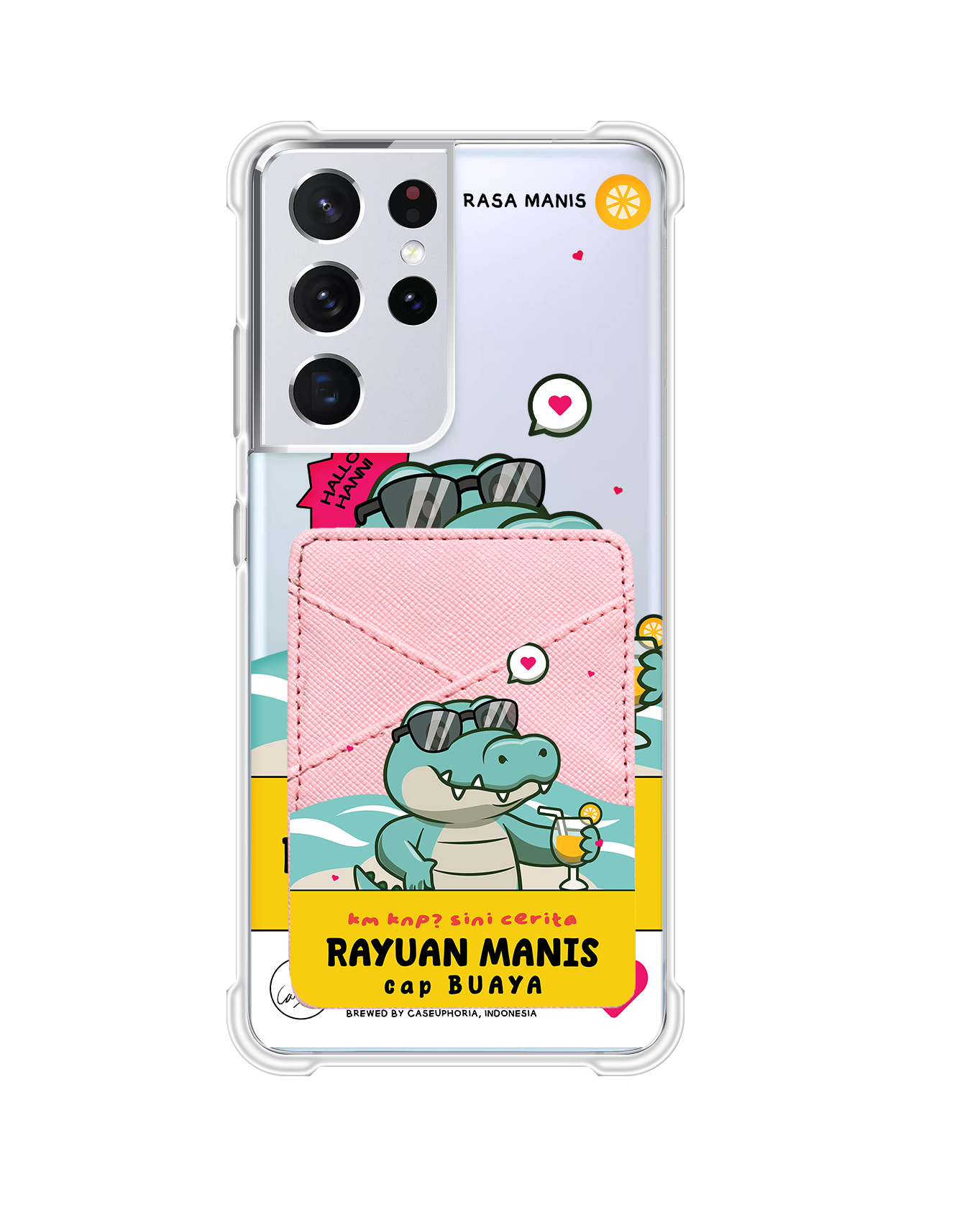 Android Phone Wallet Case - Cap Buaya