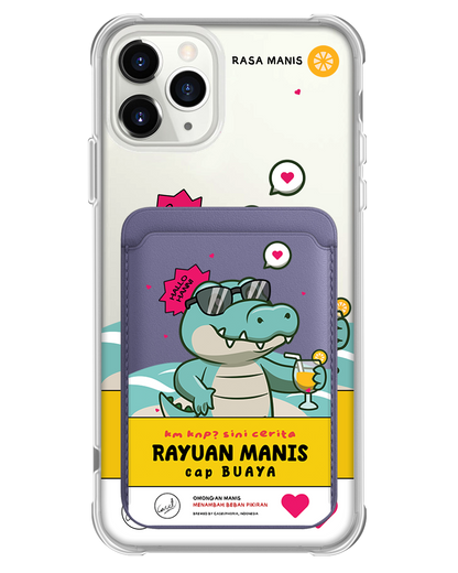 iPhone Magnetic Wallet Case - Cap Buaya