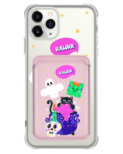 iPhone Magnetic Wallet Case - Cat Monster