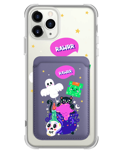 iPhone Magnetic Wallet Case - Cat Monster