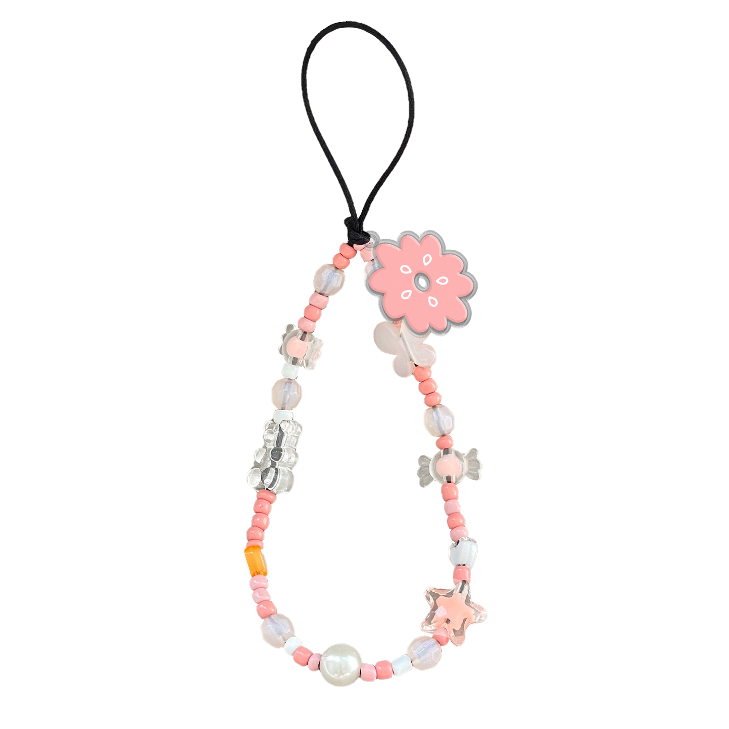 Beaded Strap with Acrylic Charm  - Celestial