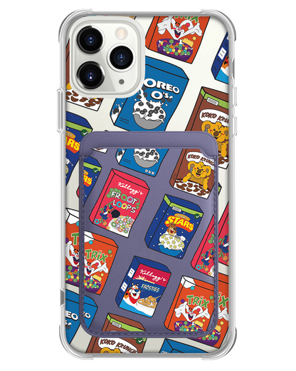 iPhone Magnetic Wallet Case - Cereal Boxes