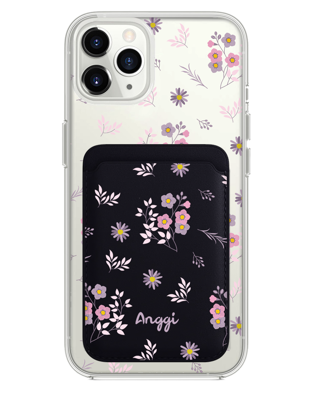 iPhone Magnetic Wallet Case - Cherry Blossom