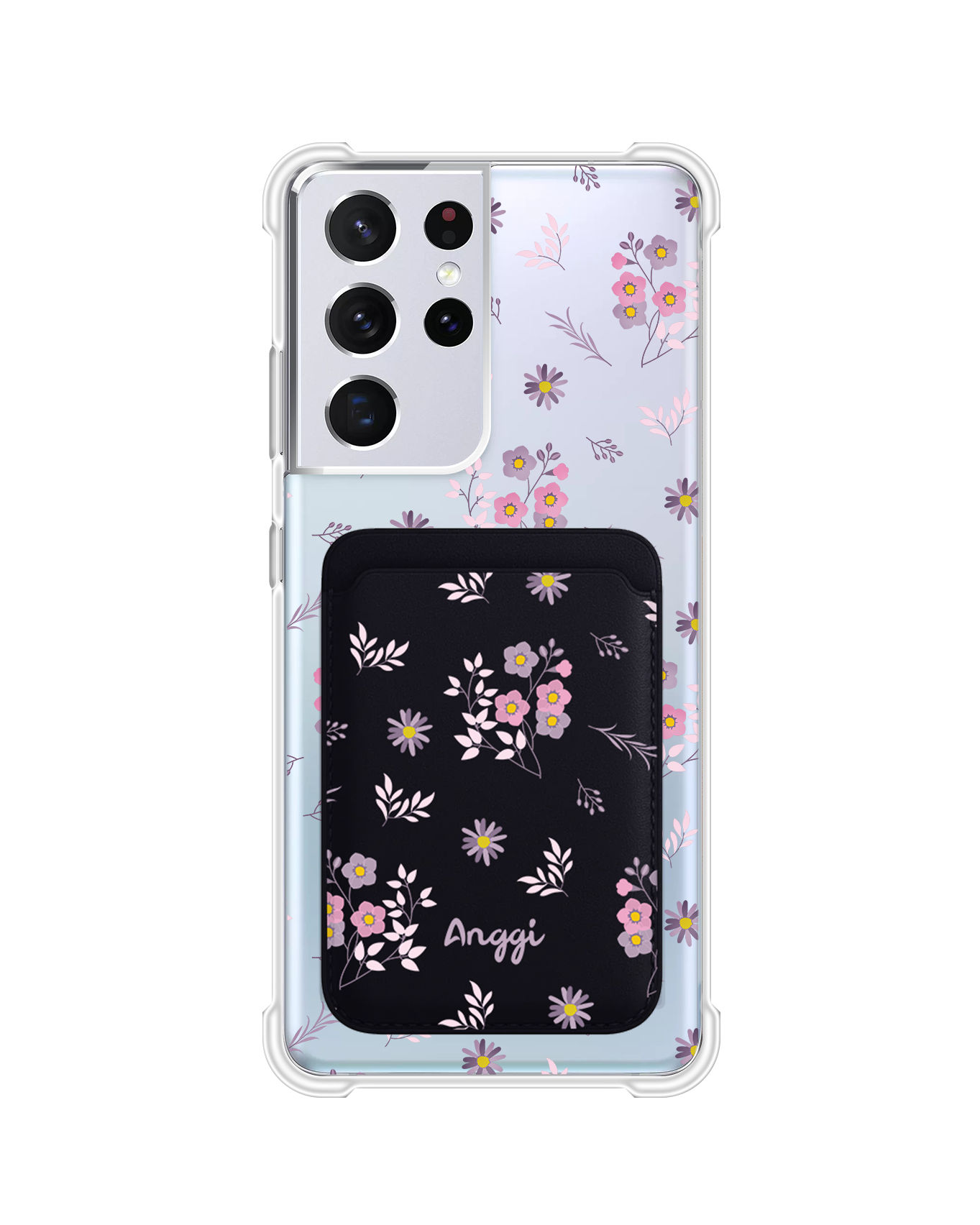 Android Magnetic Wallet Case - Cherry Blossom