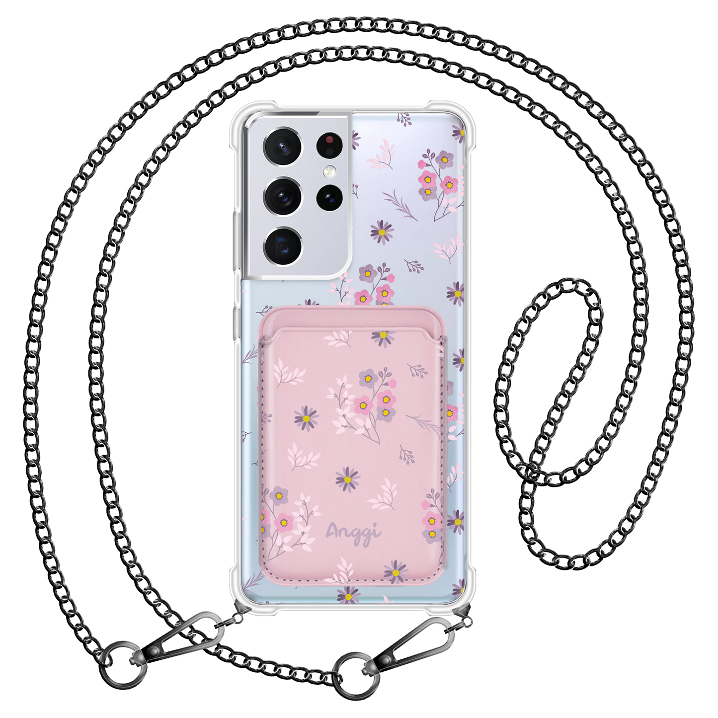 Android Magnetic Wallet Case - Cherry Blossom