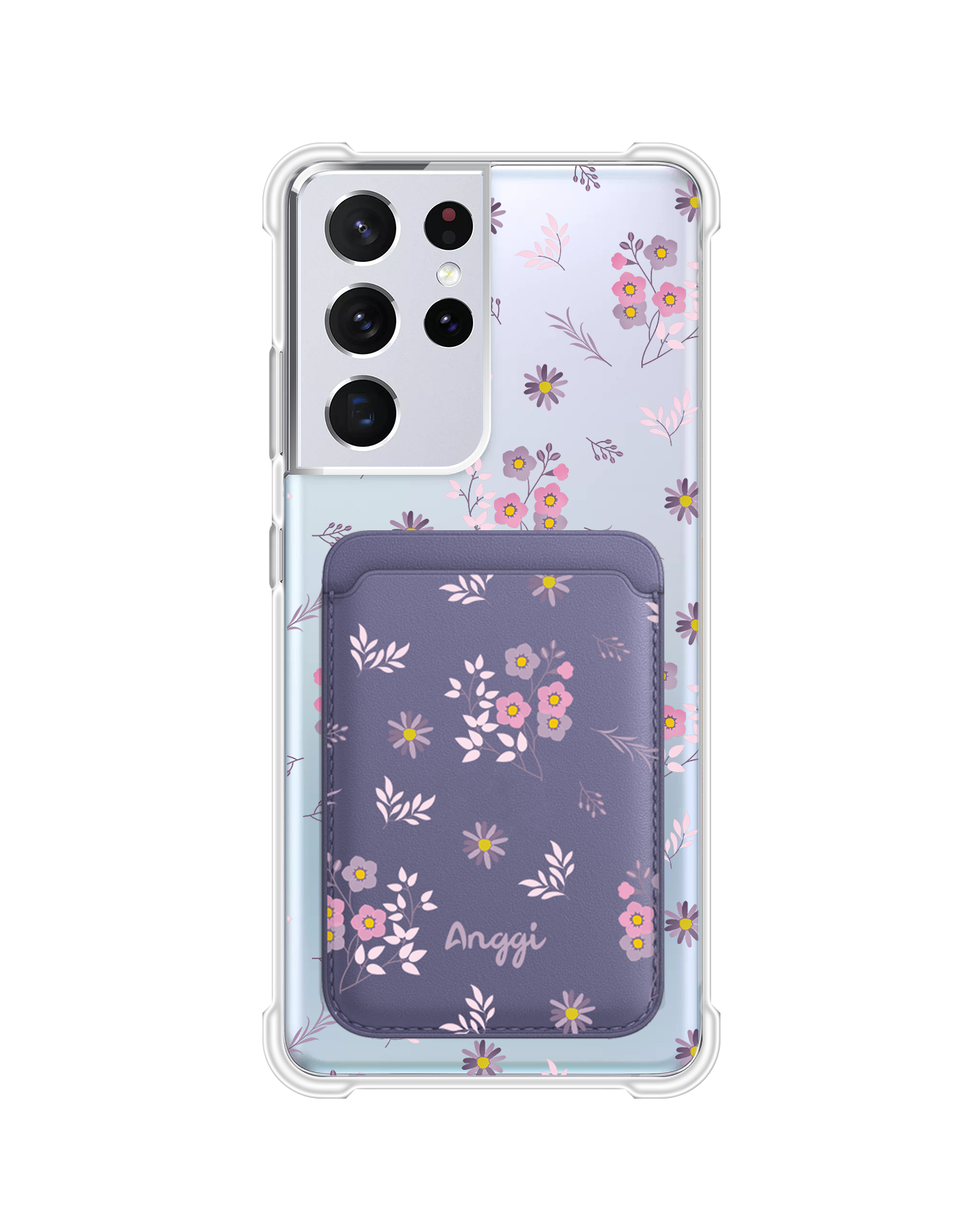 Android Magnetic Wallet Case - Cherry Blossom