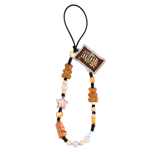 Beaded Strap with Acrylic Charm  - Choco Sweet