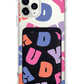 iPhone Magnetic Wallet Case - Chubby Monogram