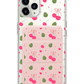 iPhone Magnetic Trifold Wallet Case - Coquette Cherry