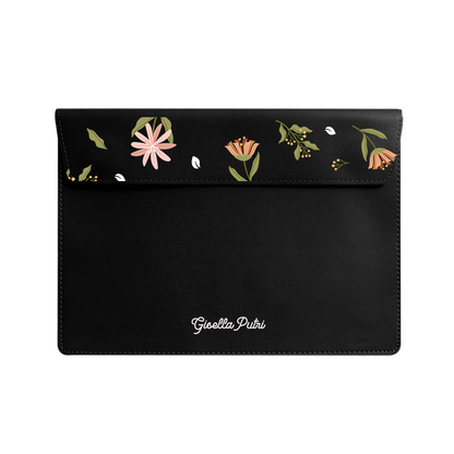 Vegan Leather Sleeve - Cosmos Flower