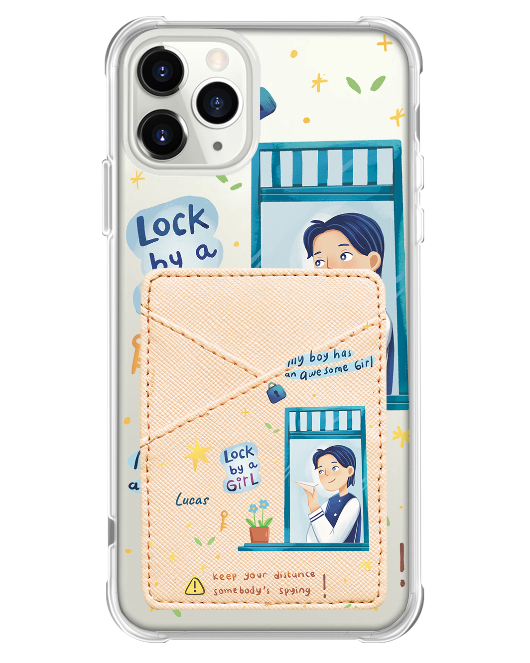 iPhone Phone Wallet Case - Crush Boy (Couple Case)