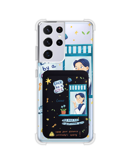 Android Magnetic Wallet Case - Crush Boy (Couple Case)