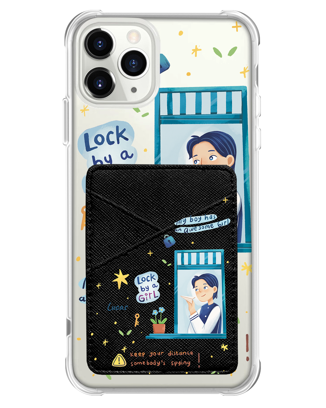 iPhone Phone Wallet Case - Crush Boy (Couple Case)